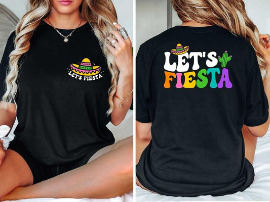 Let's Fiesta Shirt Cinco De Mayo Shirt Mexican Shirt Fiesta Tshirt Cinco De Mayo Shirt Fiesta Squad Cinco De Mayo Shirt...