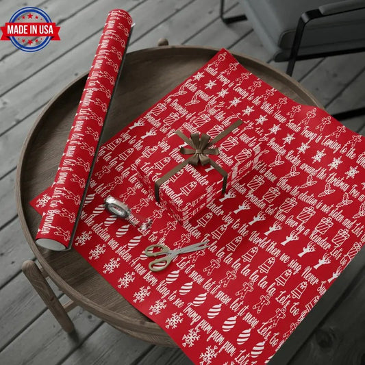 Let's Go Brandon Christmas Gift Wrap Red 2023 Version Pro Trump Gift Wrap Funny Christmas Songs T-Shirts, Hoodie, Sweatshirt