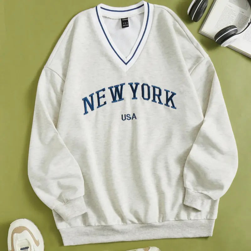 Letter Graphic Drop Shoulder Pullover,Long Sleeve Tops Graduation,Back To School Outfits T-Shirts, Hoodie, Sweatshirt