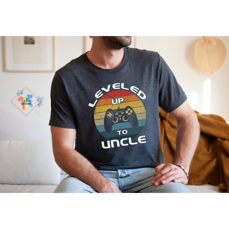 Leveled Up To Uncle Shirt Funny Gift For Gamer New Uncle  T-shirt, sweater and Hoodie Sweatshirt | WearSparks.com