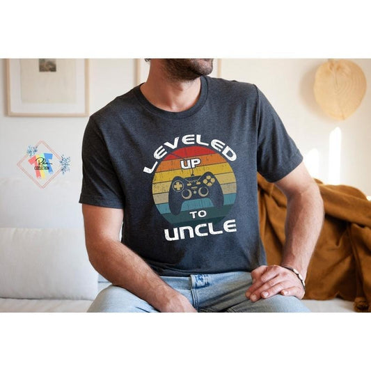Leveled Up To Uncle Shirt Funny Gift For Gamer New Uncle  T-shirt, sweater and Hoodie Sweatshirt | WearSparks.com