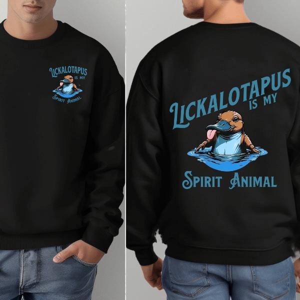 Lickalotapus Is My Spirit Animal Men's Funny Sweatshirt, Lickalotapus Hoodie, Gift for Women for Men Crewneck Menswear...