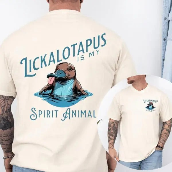 Lickalotapus Is My Spirit Animal Men's Funny T-Shirt, Cute Shirt, Funny Shirt, Gift for Men, for Women Tshirt Hoodie,...