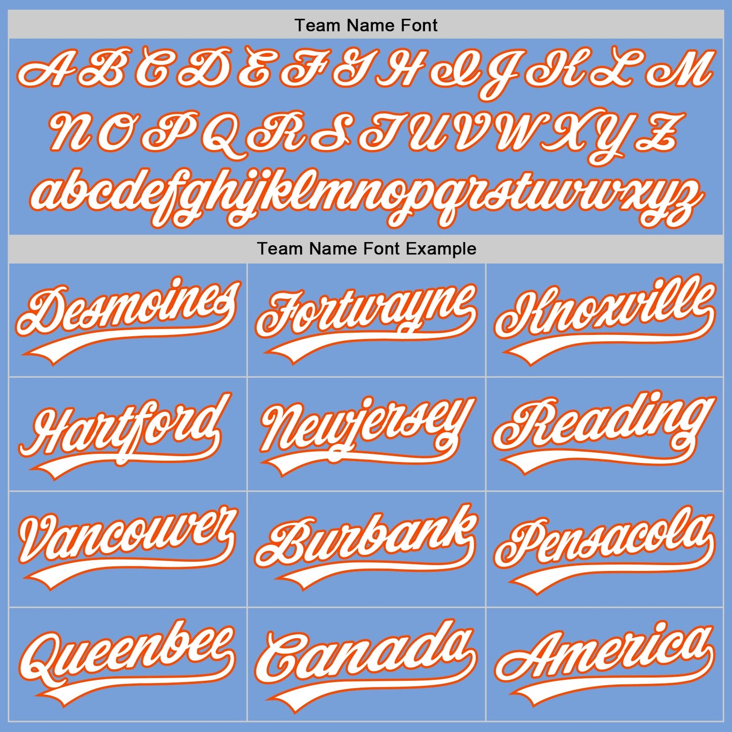 Custom Light Blue White-Orange Authentic Baseball Jersey