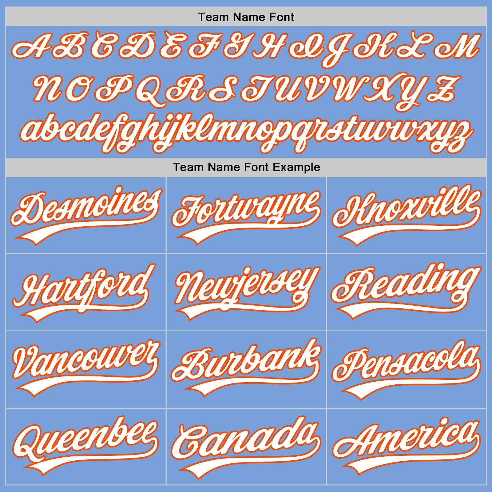 Custom Light Blue White-Orange Authentic Baseball Jersey