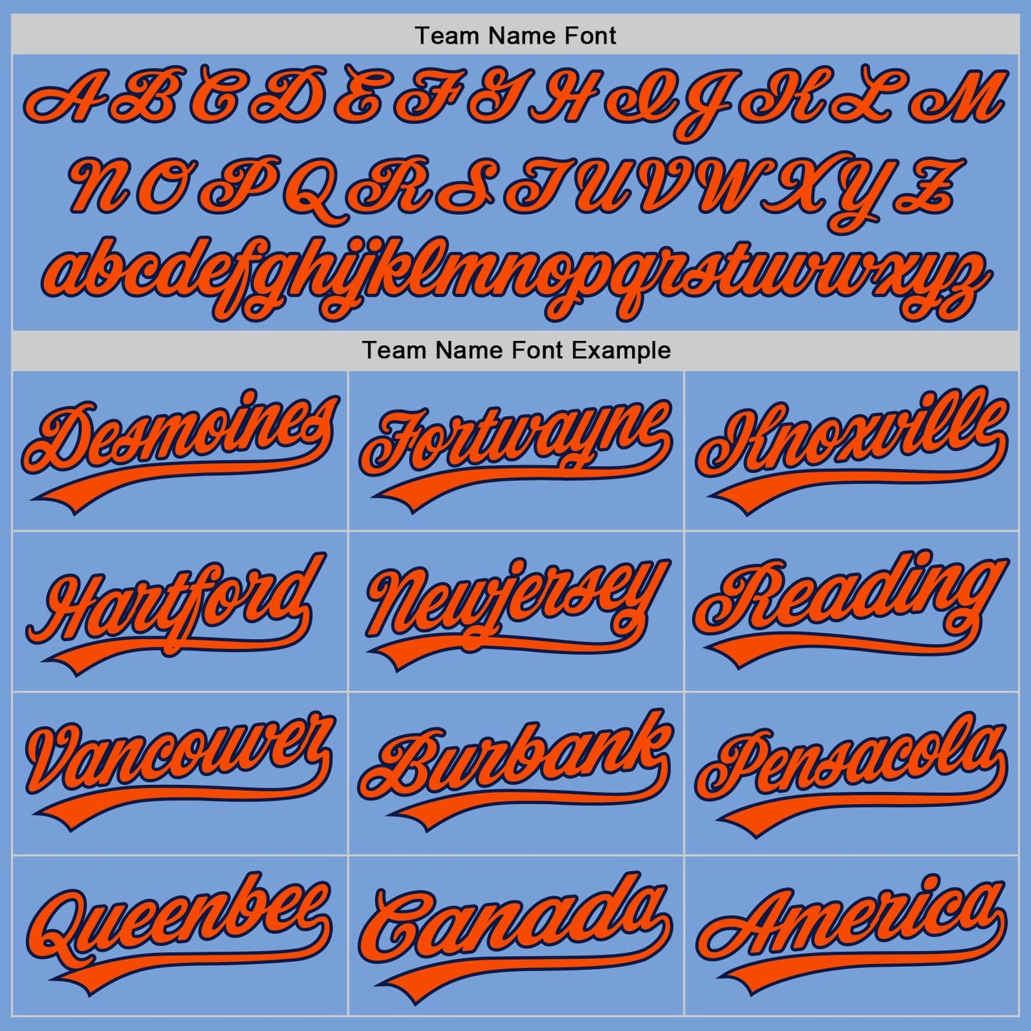 Custom Light Blue Orange-Navy Authentic Baseball Jersey
