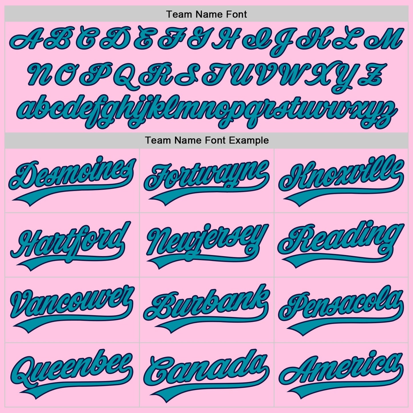 Custom Light Pink Teal-Navy Authentic Throwback Baseball Jersey