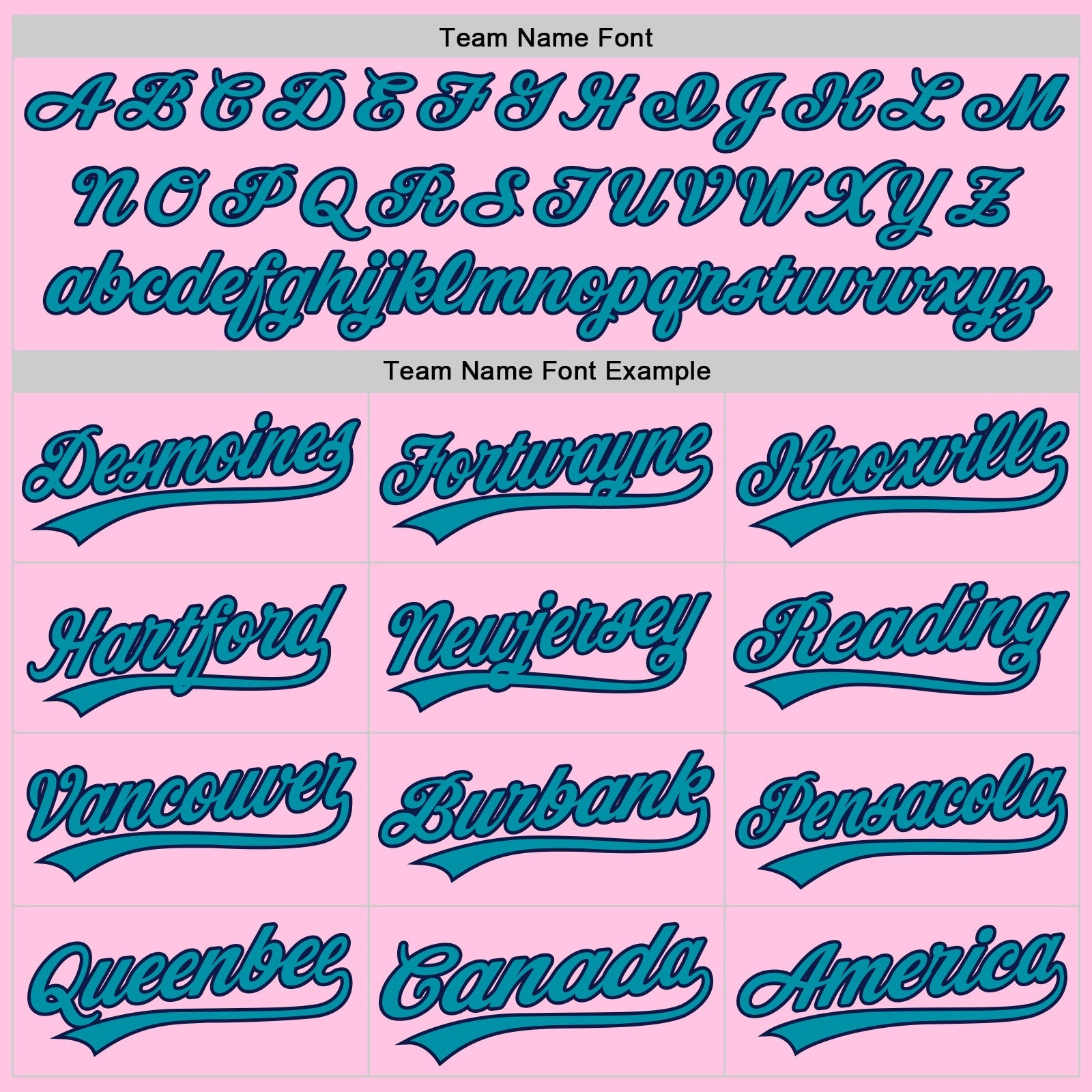 Custom Light Pink Teal-Navy Authentic Throwback Baseball Jersey