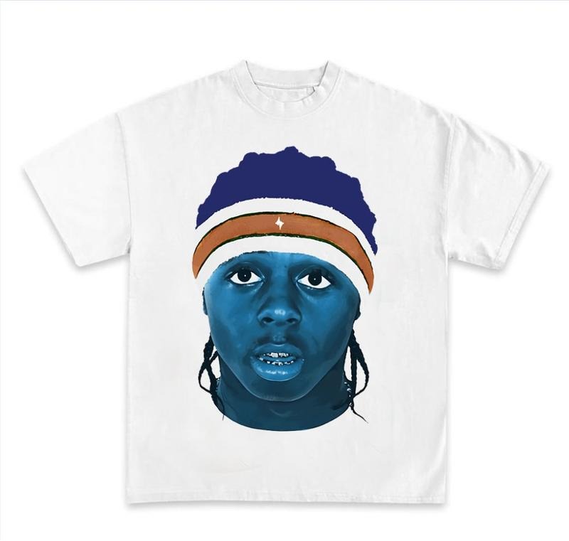 Liil Waynee Blue Rap Tee - Men's Short Sleeve T-Shirt Hoodie, Sweatshirt | WearSparks.com
