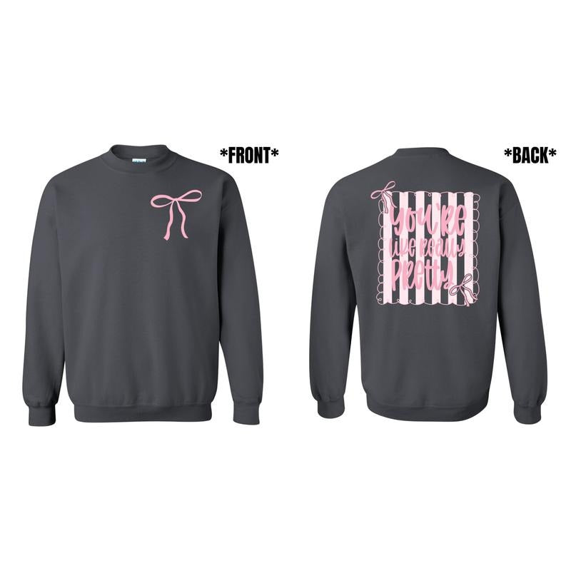 Like Really Pretty Coquette Sweatshirt 'NLB' T-Shirts, Hoodie | WearSparks.com