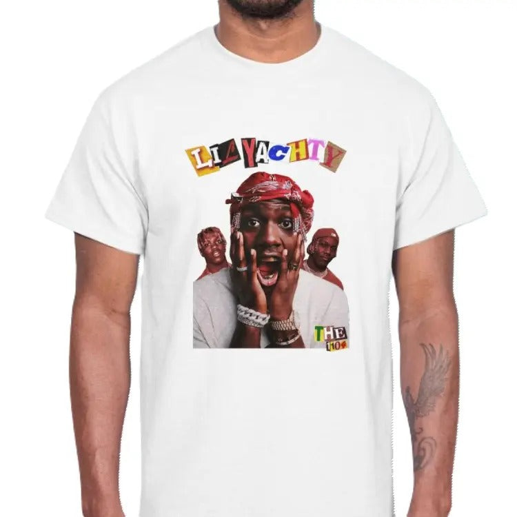 Lil American rapper shirt, Short Sleeve Graphic Printed T-Shirt, Daily Casual, Grahpic tees, Cotton T-Shirt, Crew Neck...