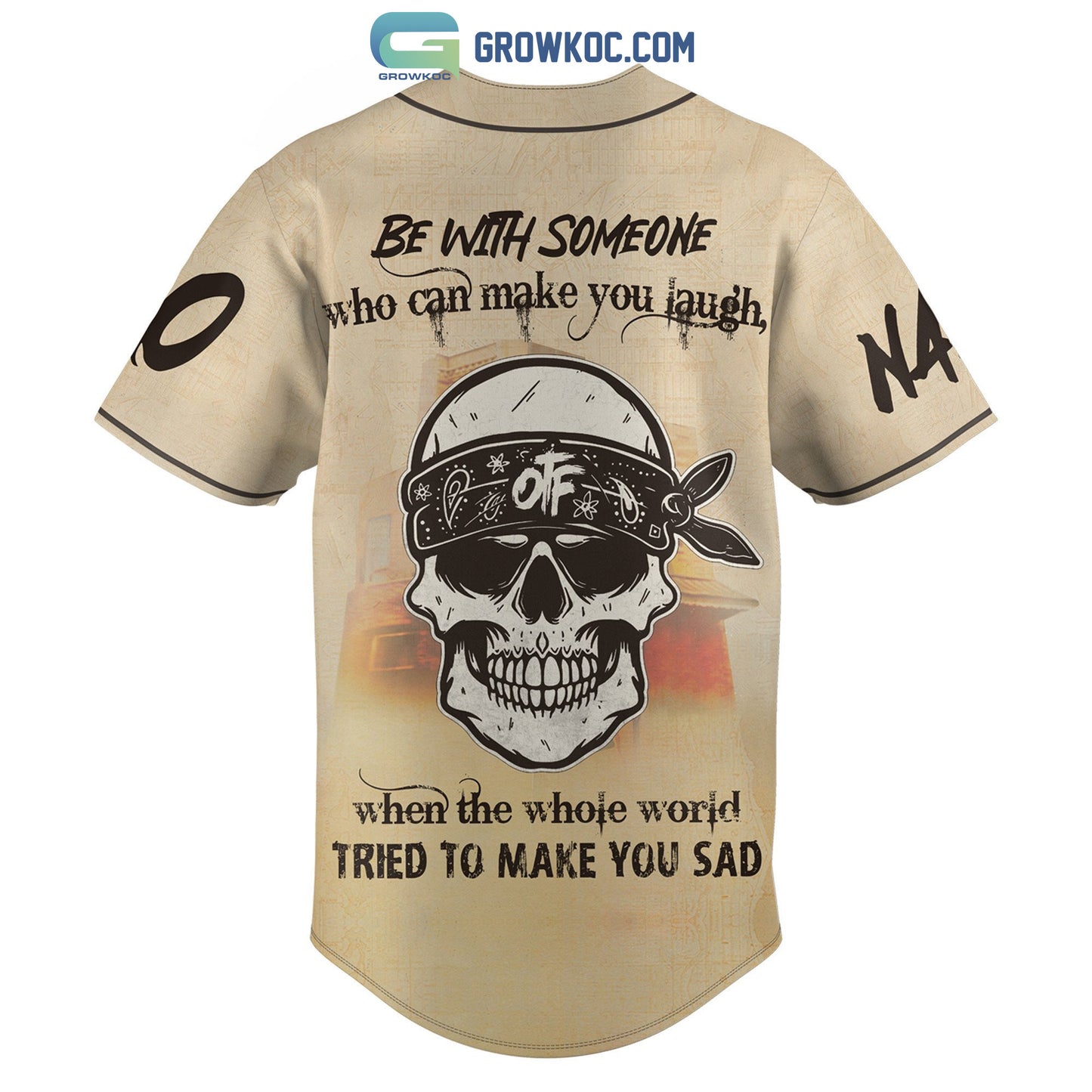 Lil Durk Be With Someone Who Can Make You Laugh Personalized Baseball Jersey