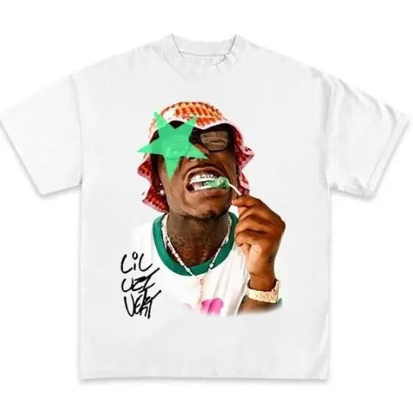 Lil Uzi Green Star Shirt, Rap Tee Classic Cotton Hoodie, Sweatshirt | WearSparks.com