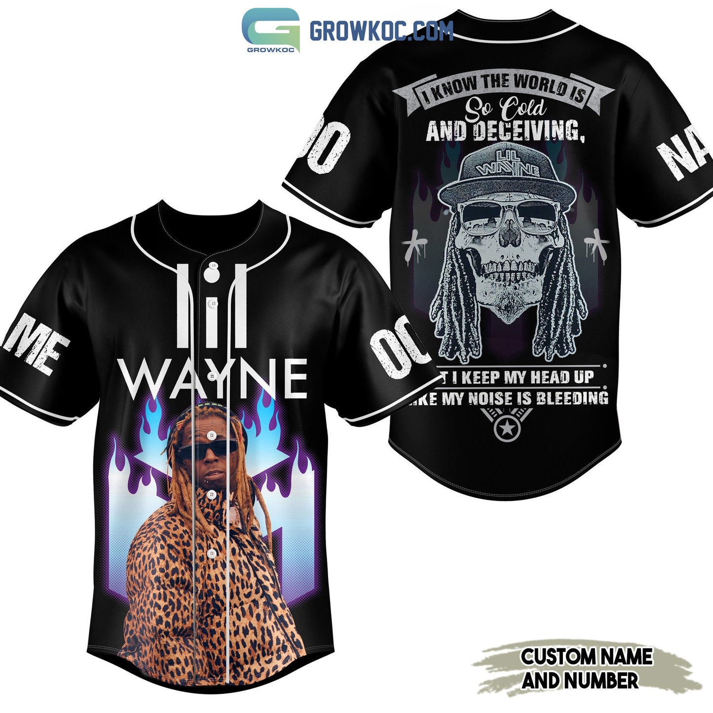 Lil Wayne The World Is So Cold And Deceiving Personalized Baseball Jersey