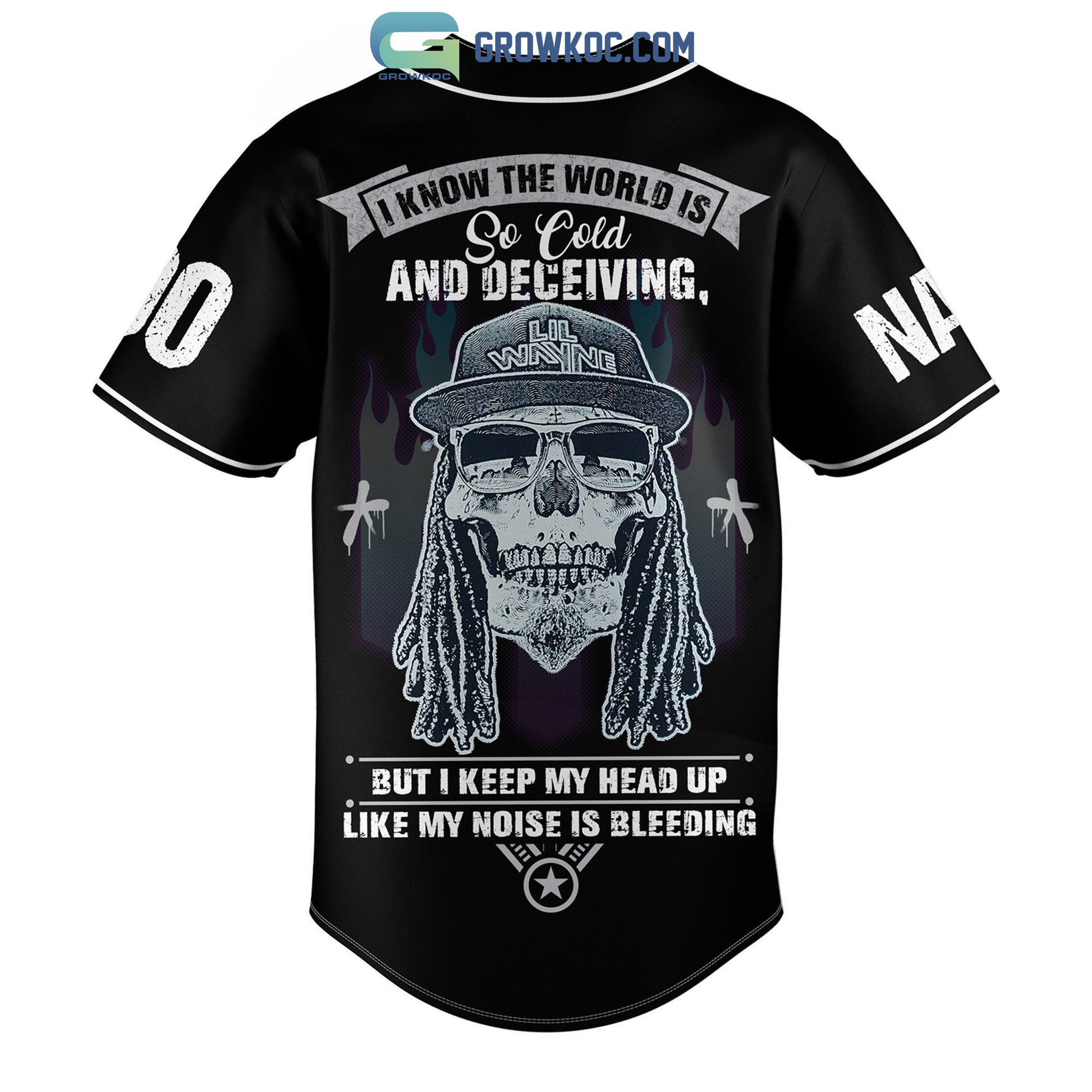 Lil Wayne The World Is So Cold And Deceiving Personalized Baseball Jersey