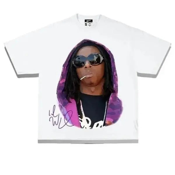 Lil Weezy Tee Unisex Heavy Cotton Tee 5000 Graphic Crew Neck Short Sleeve Classic Fit Medium Fabric Hoodie, Sweatshirt