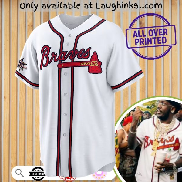 Lil Yachty Atlanta Braves 2025 All Star Game Aop Replica Baseball Jersey Shirt
