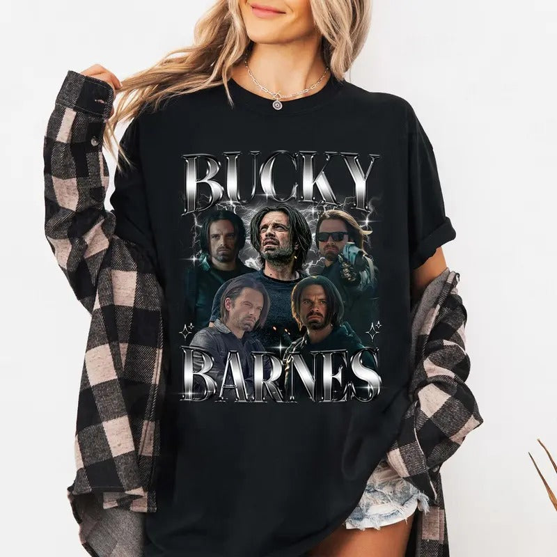 Limited Bucky Barnes Shirt, Sebastian Stan T-shirt, Gift for Women and Man Unisex T-shirt Fans Streetwear Stylish Hoodie,...