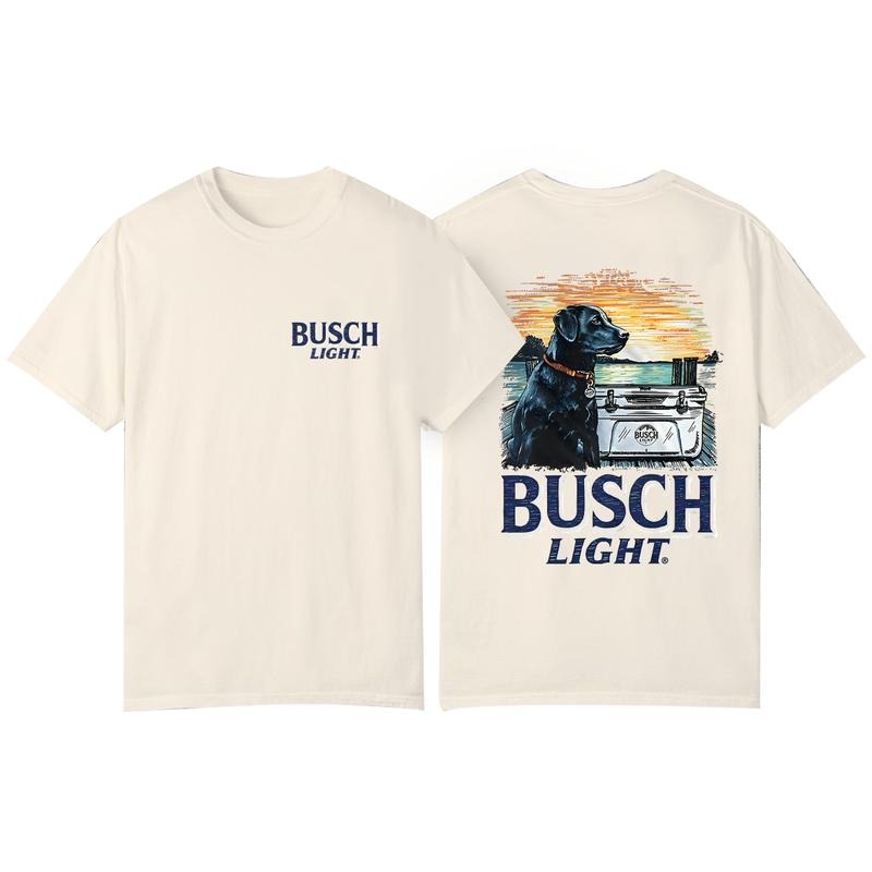 Limited Busch Light Deer Label Double Side Shirt, Custom Pullover Crewneck Hooded Sweatshirt, Colors White Black Grey...
