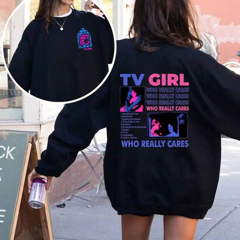 Limited TV Girl Hoodie, French Exit Hoodie, Who Really Cares Aestheticadelica Hoodie, -Cults Hoodie -Salvia Palth...