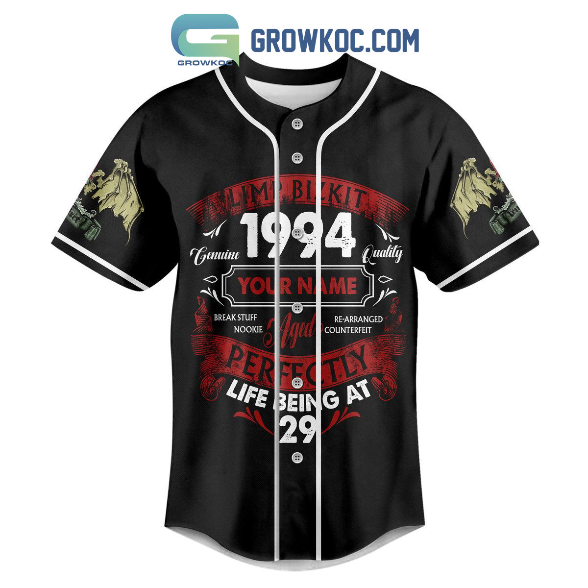 Limp Bizkit 1994 Perfectly Life Being At 29 Baseball Jersey
