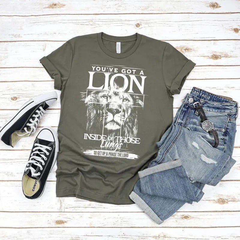 Lion Jesus Praise Lord Shirt, Worship shirt, Praise shirt, Christian Religious Shirts Cotton Menswear Hoodie, Sweatshirt