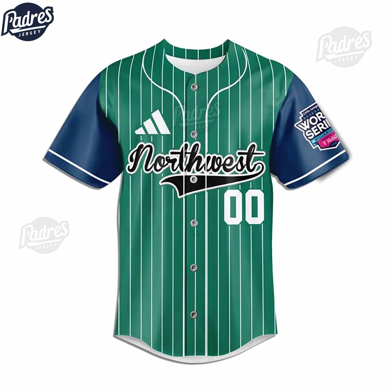 Little League Northwest Team Baseball Jersey - Padres Jersey Oasis: Elevate Your Baseball Style Game T-Shirts,... (Image 3)