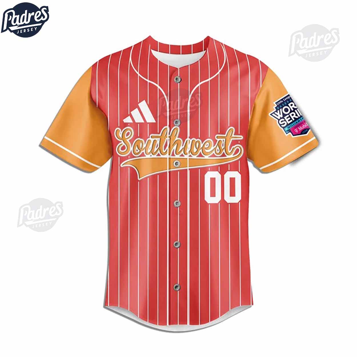 Little League Southwest Team Baseball Jersey - Padres Jersey Oasis: Elevate Your Baseball Style Game T-Shirts,... (Image 2)