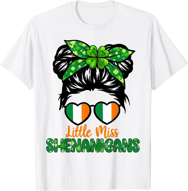 Little Miss Shenanigans St Patricks Day T-Shirt Hoodie, Sweatshirt | WearSparks.com