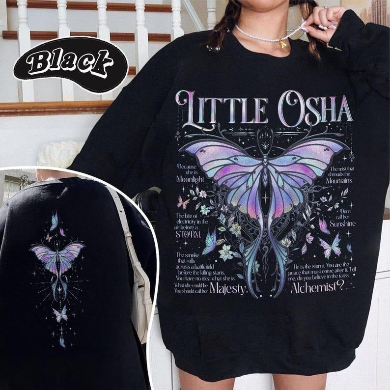 Little Osha Butterfly Sweatshirt, Quicksilver Shirt, Saeris Fane Kingfisher Inspired Tee, Quicksilver Callie Hart Shirt...