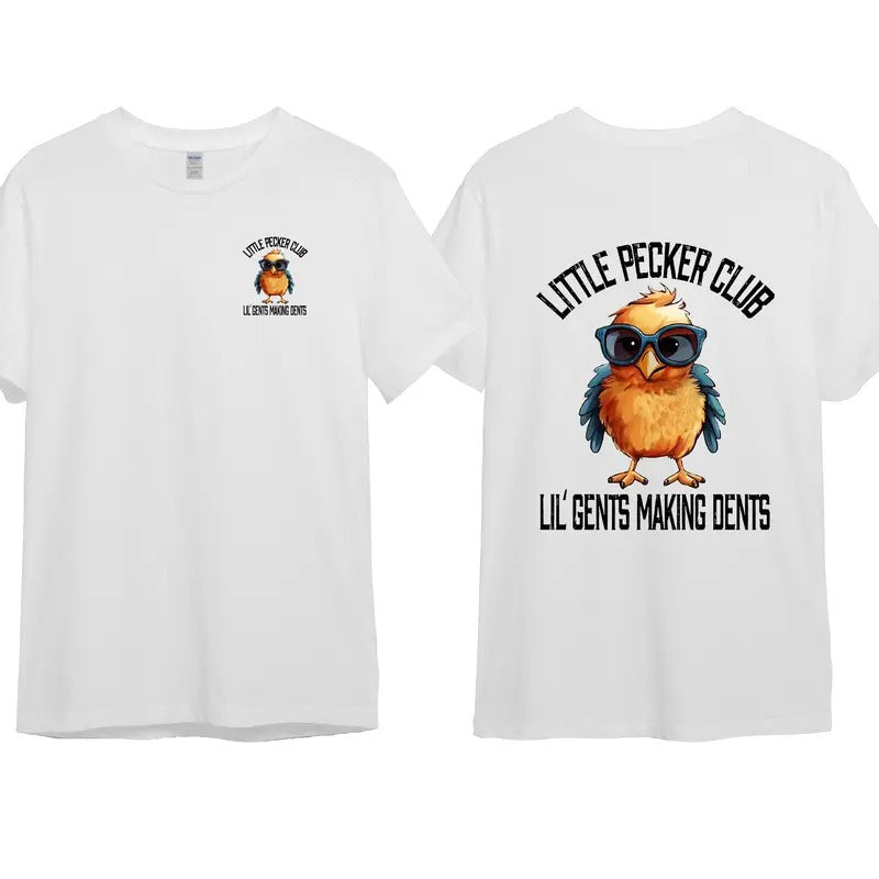 Little Pecker Club Men 2 side T-shirt Cotton Top Shortsleeve For Men For Women Hoodie, Sweatshirt | WearSparks.com