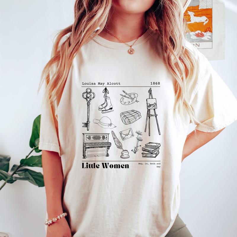 Little Women Shirt Light Academia Little Women T Shirt Louisa May Alcott Library Shirt Bookish Merch Amy March Jo March...