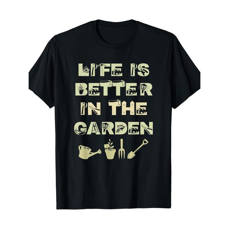 Living in the garden Better Love gardening Natural Plants T-shirt Made in USA Hoodie, Sweatshirt | WearSparks.com