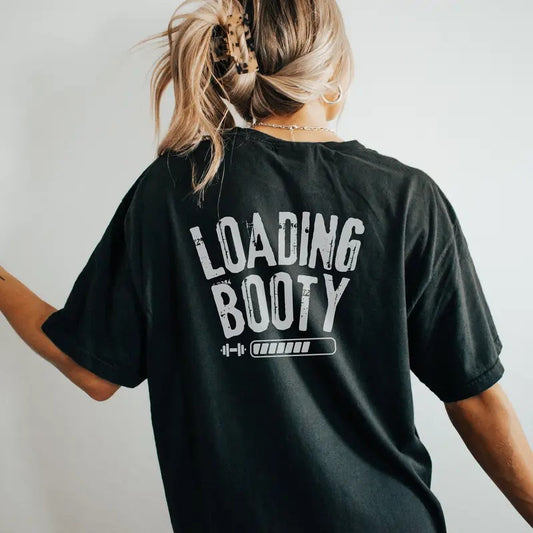Loading Booty Oversized Gym Girl Pump Cover Cute Gift For Girlfriend Who Lift Weights Muscle Mommy Cardio Weightlifting...