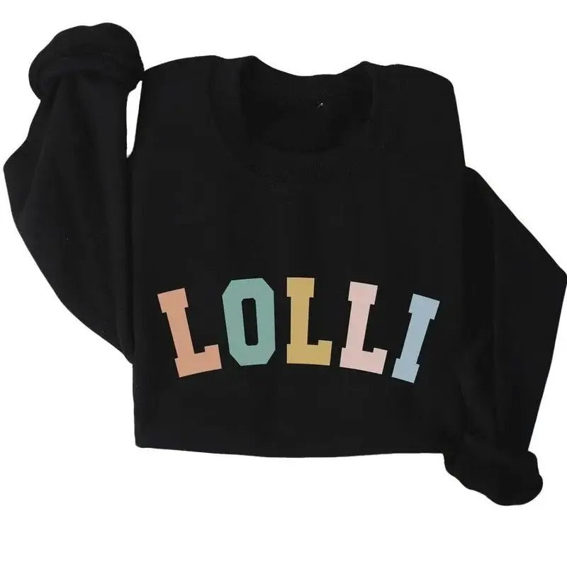 Lolli Sweatshirt for Grandma Mother's Day Gift Lolli to Be for Grandmother Funny Grandma Shirt Blessed 