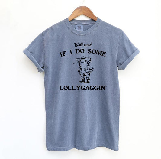 Lollygaggin' Frog Funny Shirt, Silly Comfort Colors Shirt, Funny Streetwear, Relaxed Fit Oversized Shirt, Vintage Top...