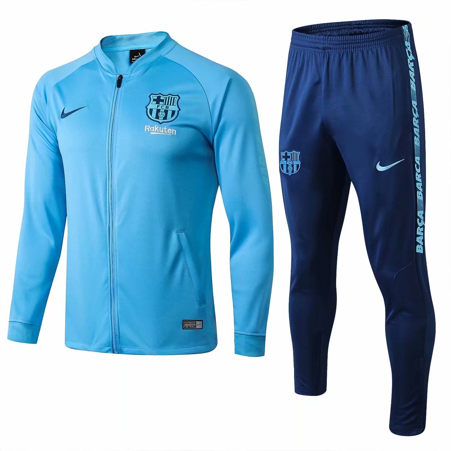 Long-zip Barcelona Skye Blue Jacket Suit 1