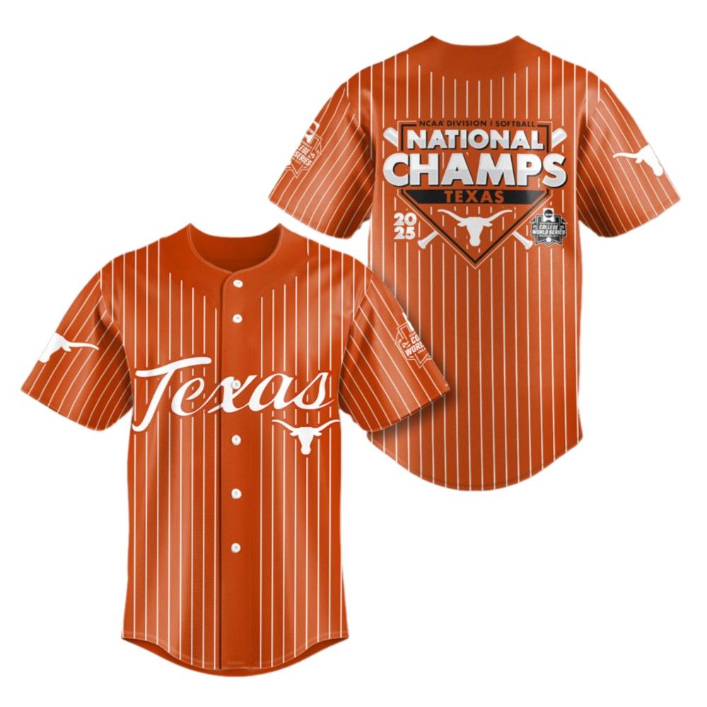 Longhorns Division I Softball National Champs Texas 2025 Jersey - Grishko.com T-Shirts, Hoodie, Sweatshirt (Image 2)