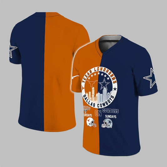 Longhorns On Saturdays Cowboys On Sundays Jersey - Grishko.com T-Shirts, Hoodie, Sweatshirt | WearSparks.com