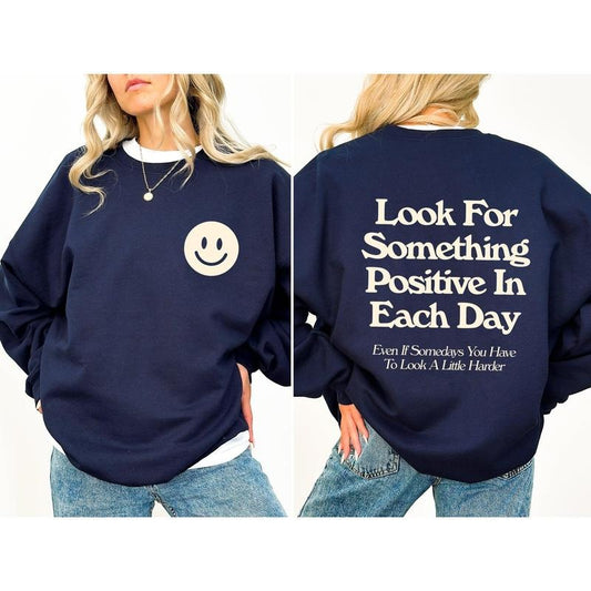 Look For Something Positive, Pocket Print, Self Love, Self Care Sweatshirt T-Shirts, Hoodie | WearSparks.com
