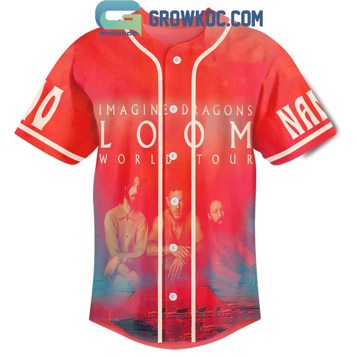 Loom Imagine Dragons World Tour 2024 Personalized Baseball Jersey