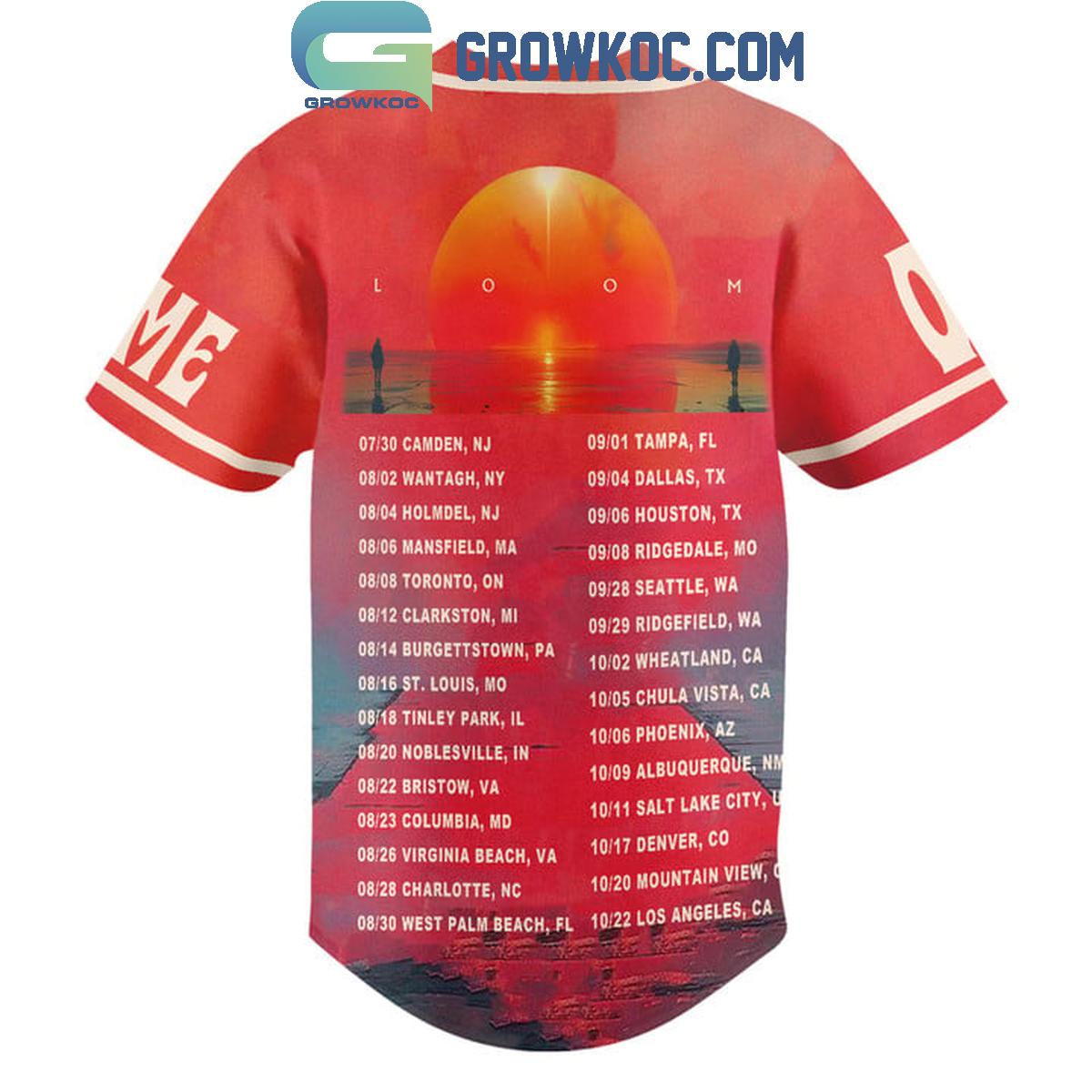 Loom Imagine Dragons World Tour 2024 Personalized Baseball Jersey