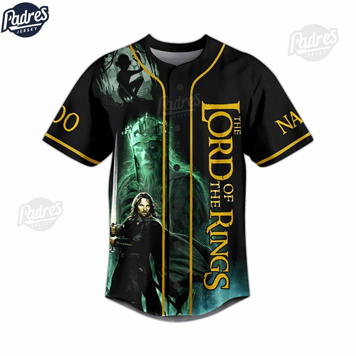 Lord Of Rings Custom Baseball Jersey Not Those All Those Who Wander Are Lost - Padres Jersey Oasis: Elevate... (Image 3)
