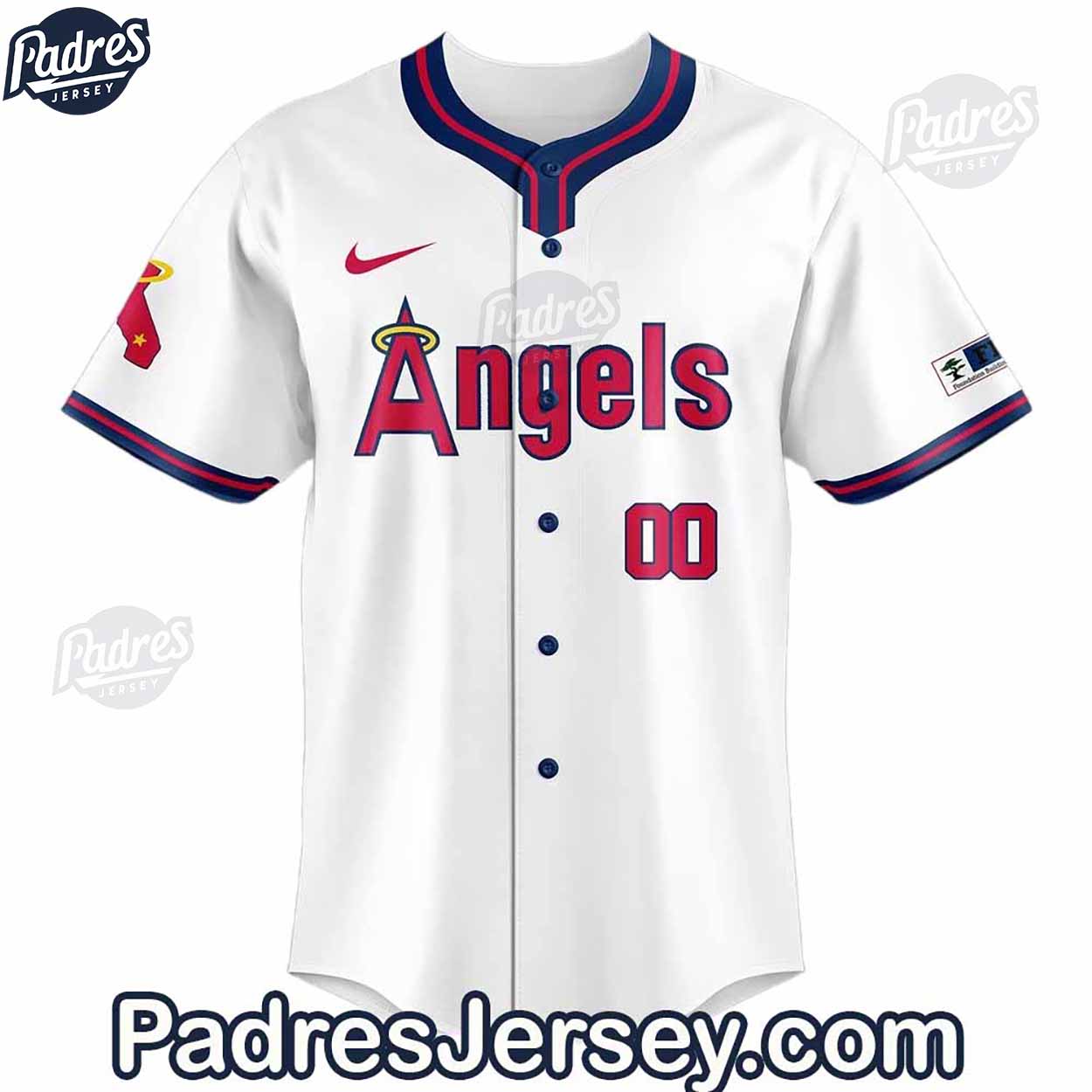 Los Angeles Angels Custom Baseball Jersey Outfit - Padres Jersey Oasis: Elevate Your Baseball Style Game... (Image 2)