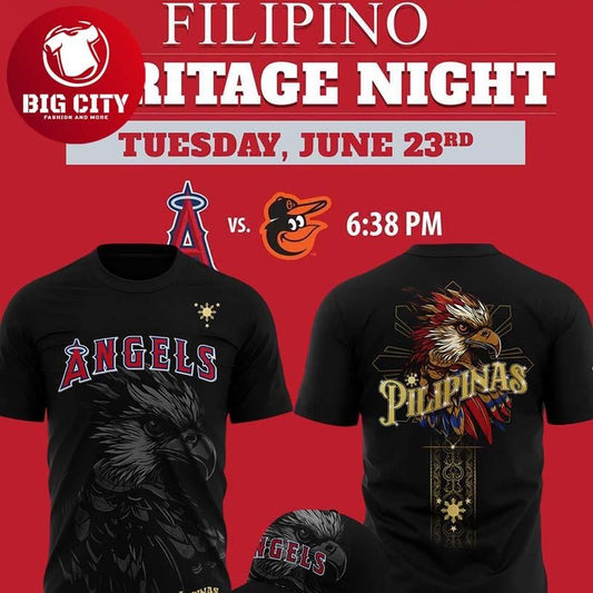 Los Angeles Angels Filipino Heritage Night 2026 Proud Two Sided Shirt