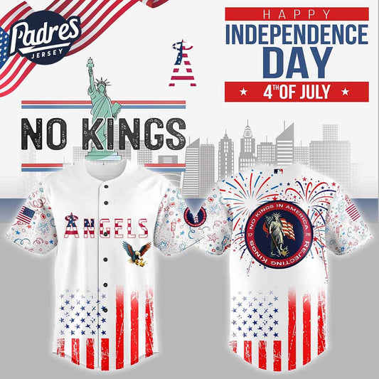 Los Angeles Angels MLB X The 4th Of July X Military Custom Baseball Jersey - Padres Jersey Oasis: Elevate Your Baseball...