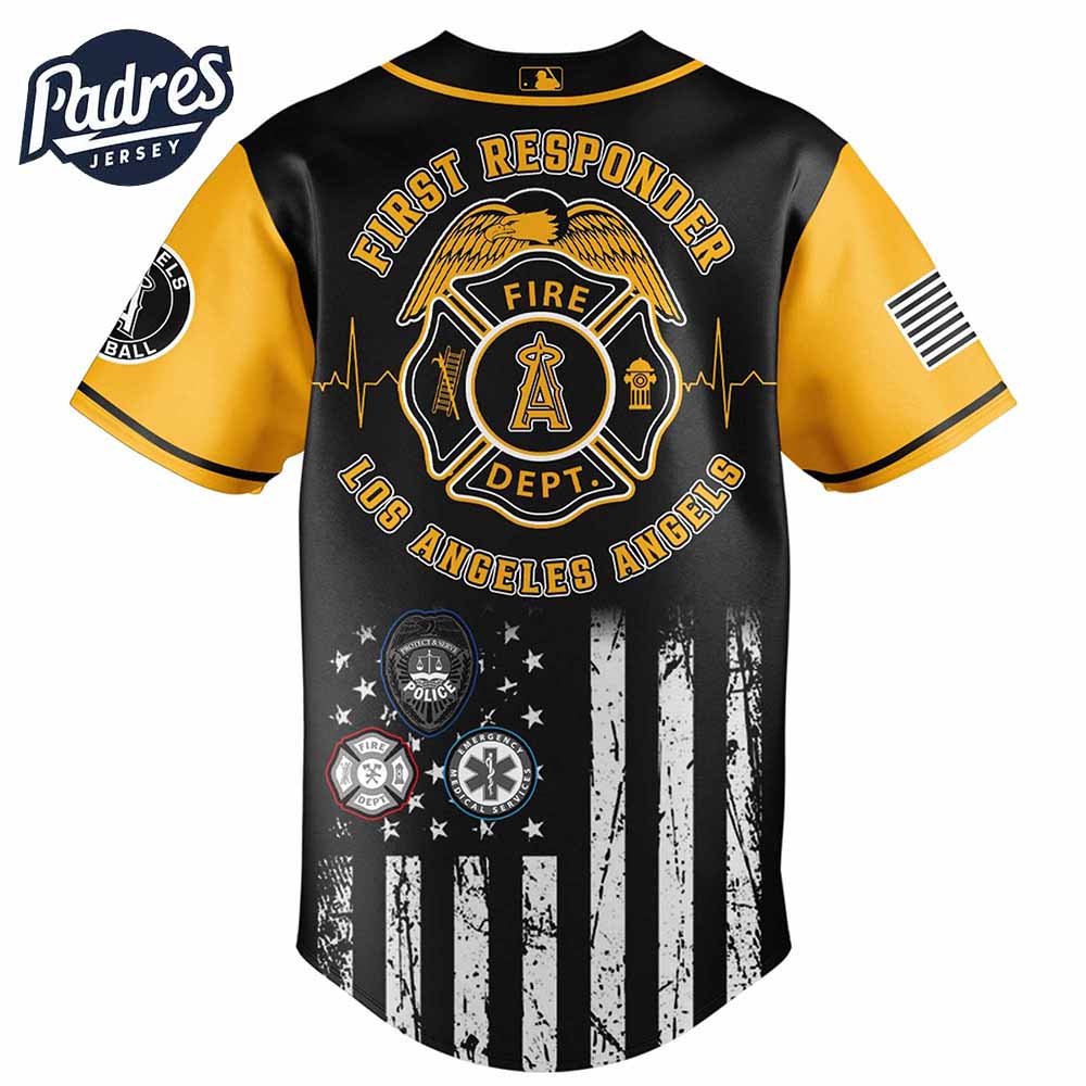 Los Angeles Angels MLB x First Responders Baseball Jersey - Padres Jersey Oasis: Elevate Your Baseball Style... (Image 2)