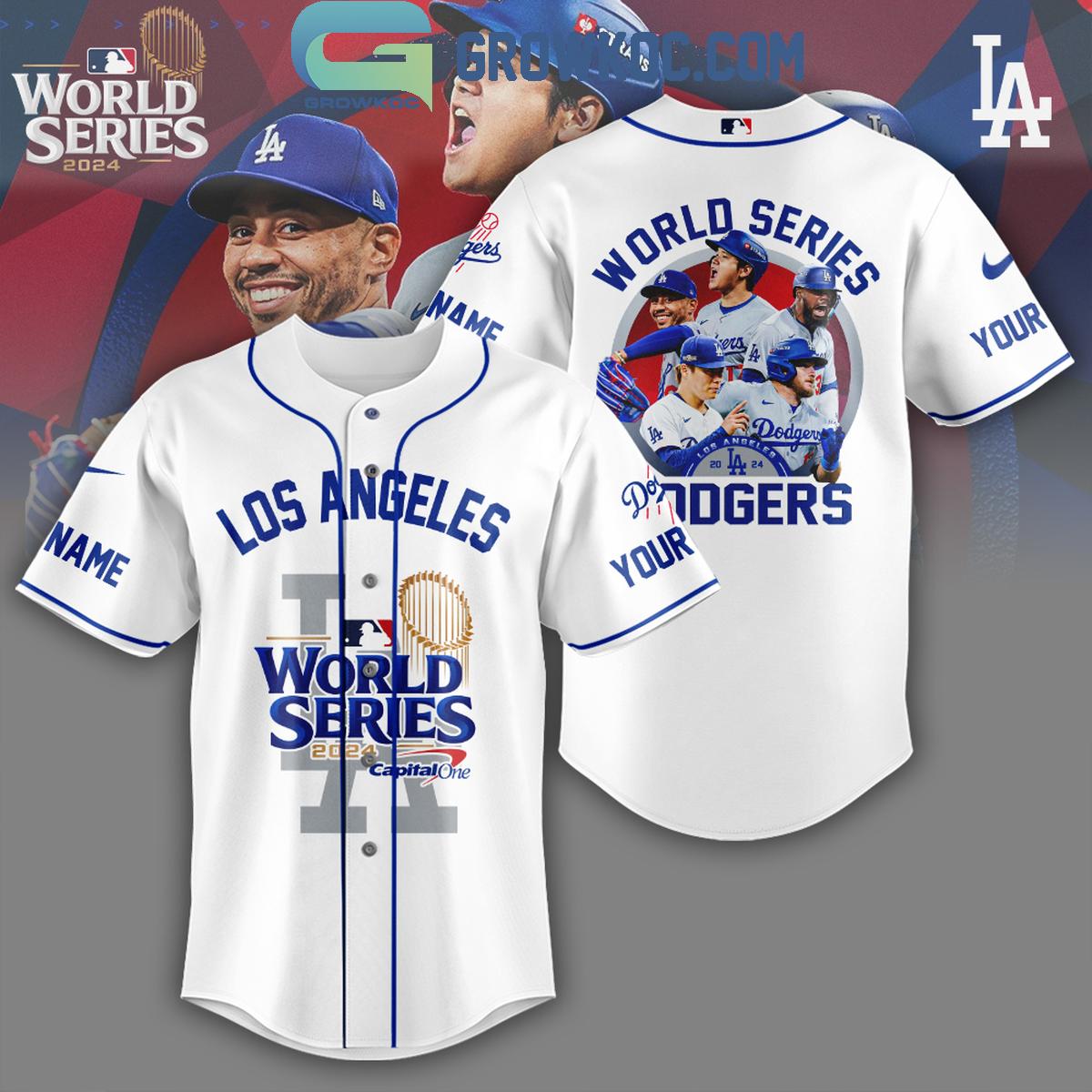 Los Angeles Dodgers 2024 World Series Champs Best Team Personalized Baseball Jersey