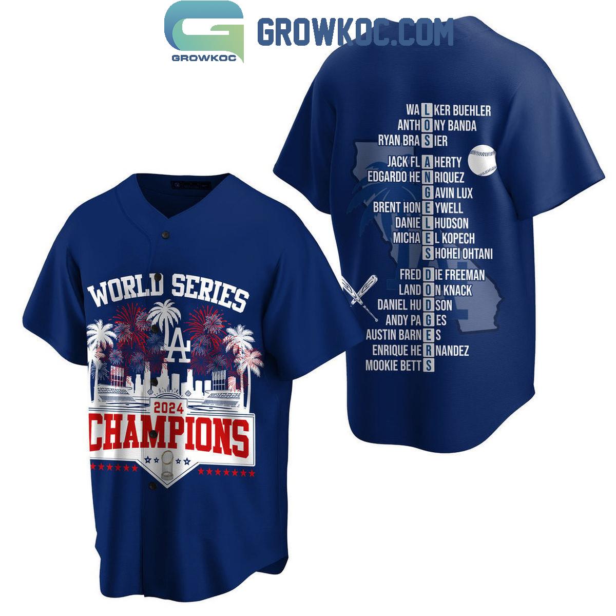 Los Angeles Dodgers All Player Name World Series 2024 Champions Baseball Jersey