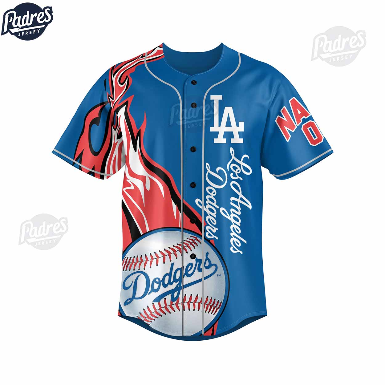 Los Angeles Dodgers Baseball Custom Baseball Jersey Style - Padres Jersey Oasis: Elevate Your Baseball Style... (Image 3)